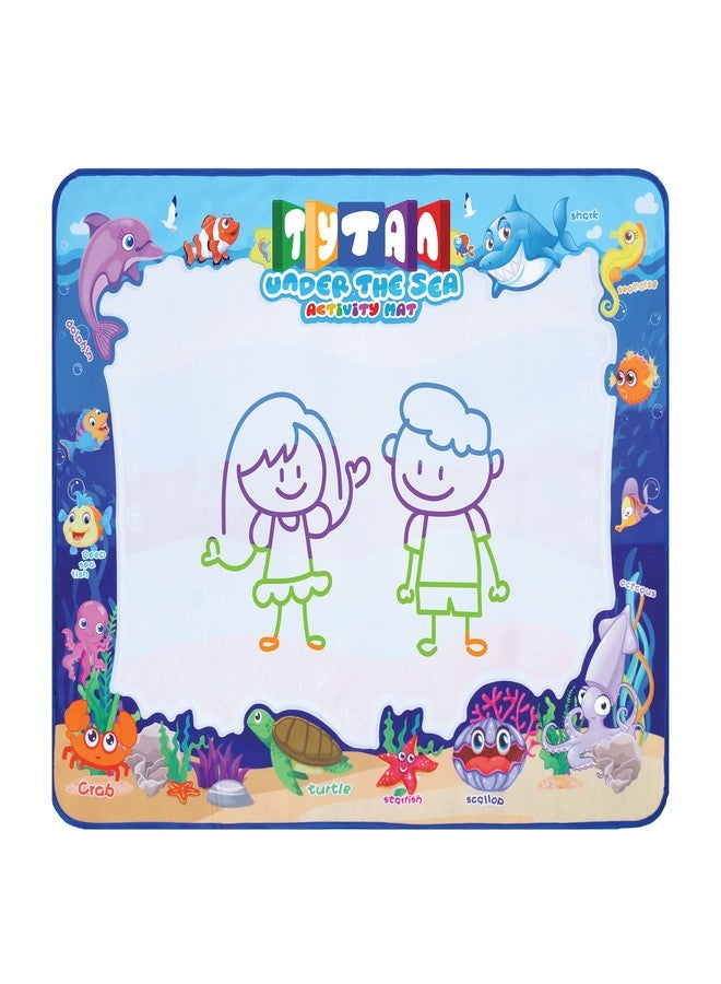 Tytan Tiles Under The Sea Doodle Mat, Self-Cleaning Mat, Water-Powered Magic Pens, Colors Disappear After 5-10 Minutes, Endless Doodling & Fun, Foldable, Creative Play, Imagination, Ages 3 and Up - Image 4